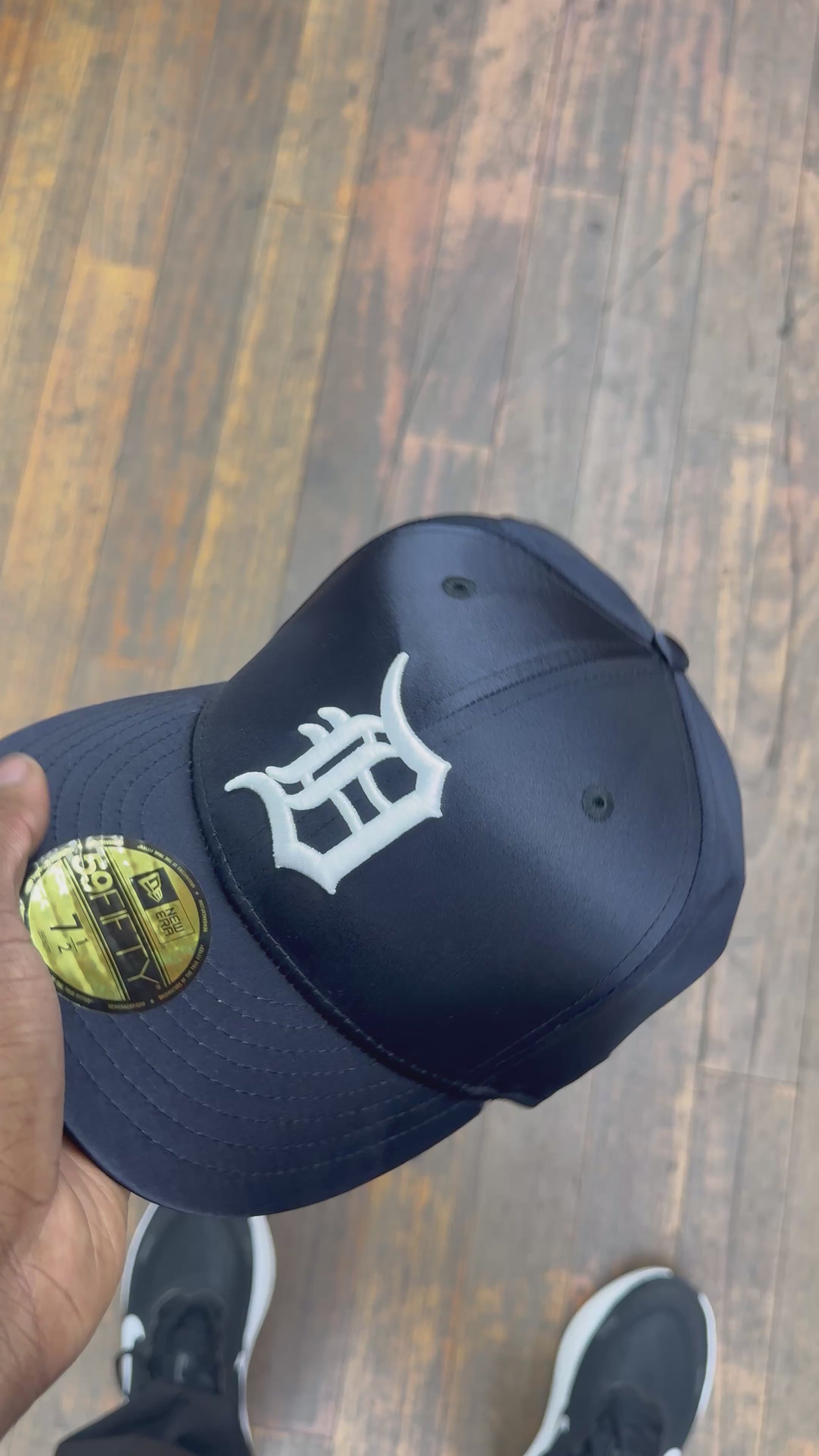 Detroit Tigers Navy Satin 50th Anniversary