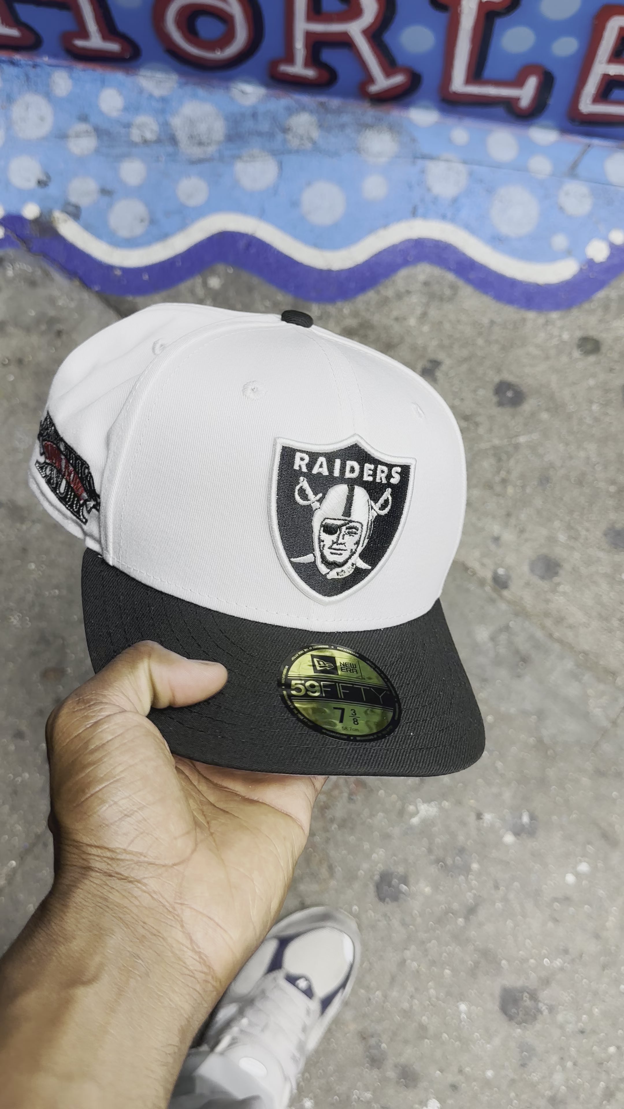 Las Vegas Raiders White & Black 5950 Fitteds XVIII