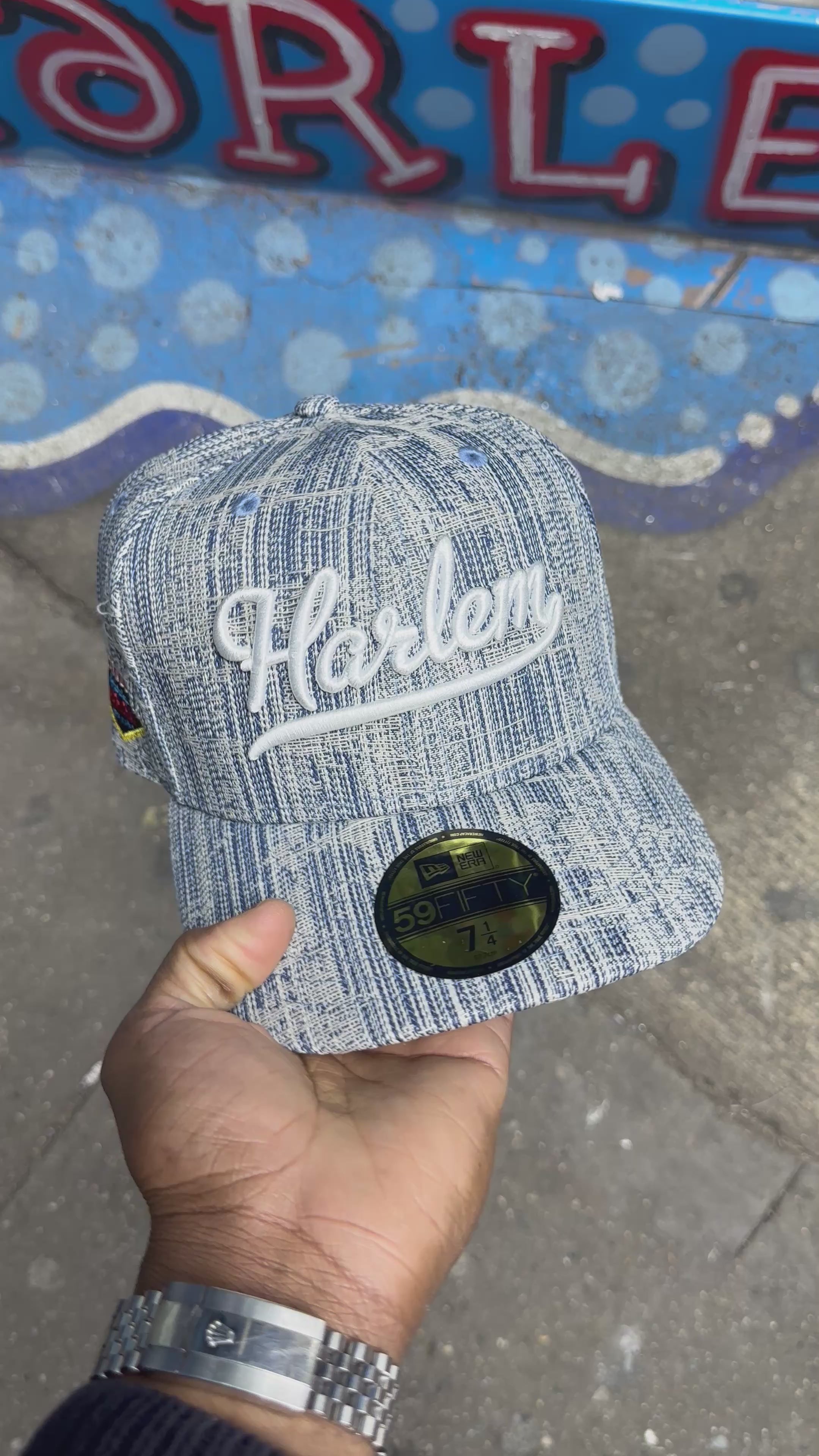 Harlem Distressed Denim 5950 Fitted
