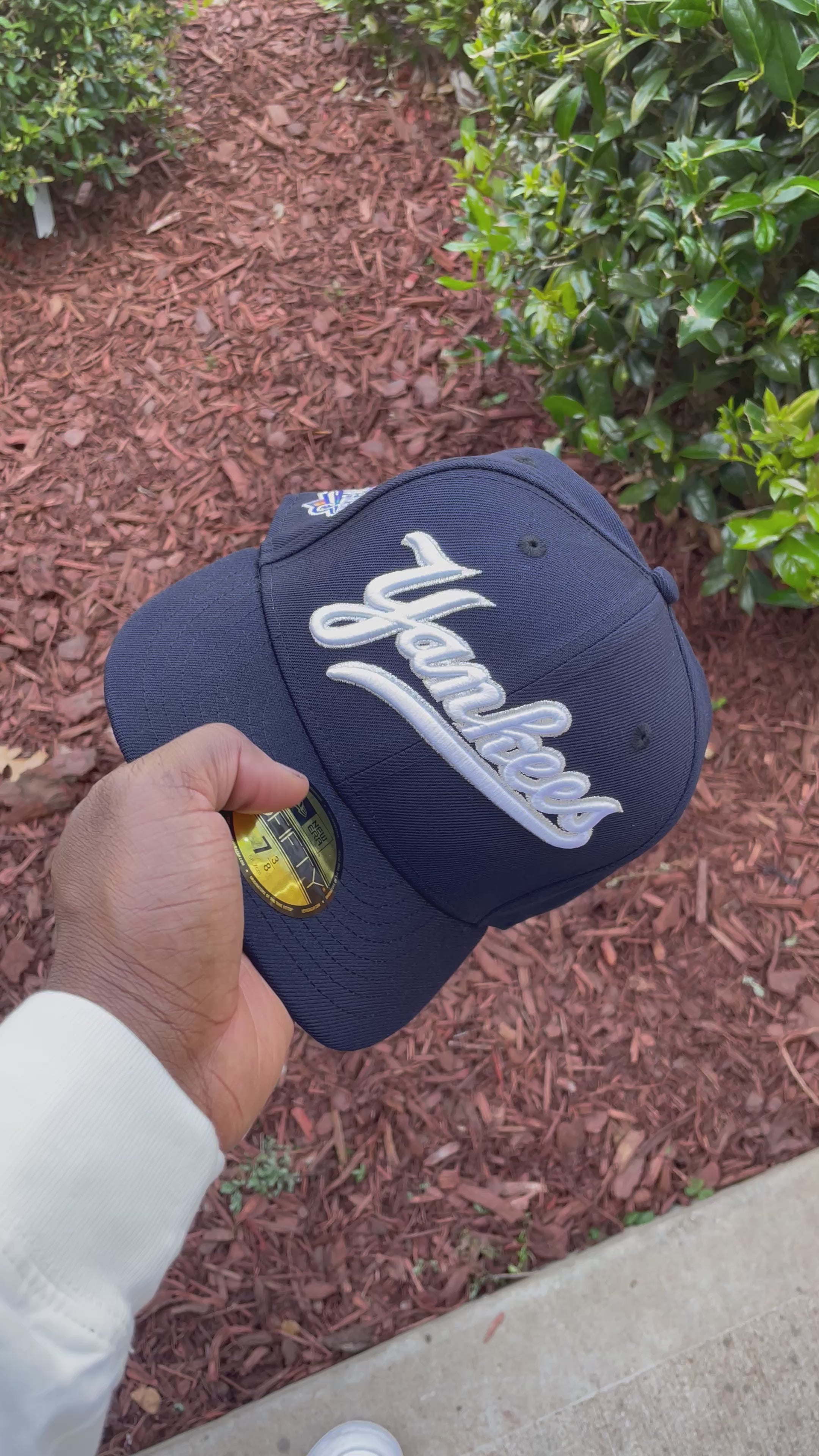 New York Yankees All Navy Script 1999 WS