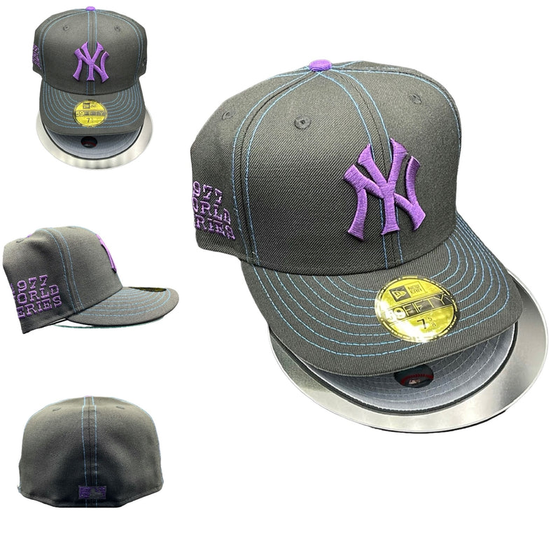 NY. YANKEES BLACK + PURPLE GREY UV