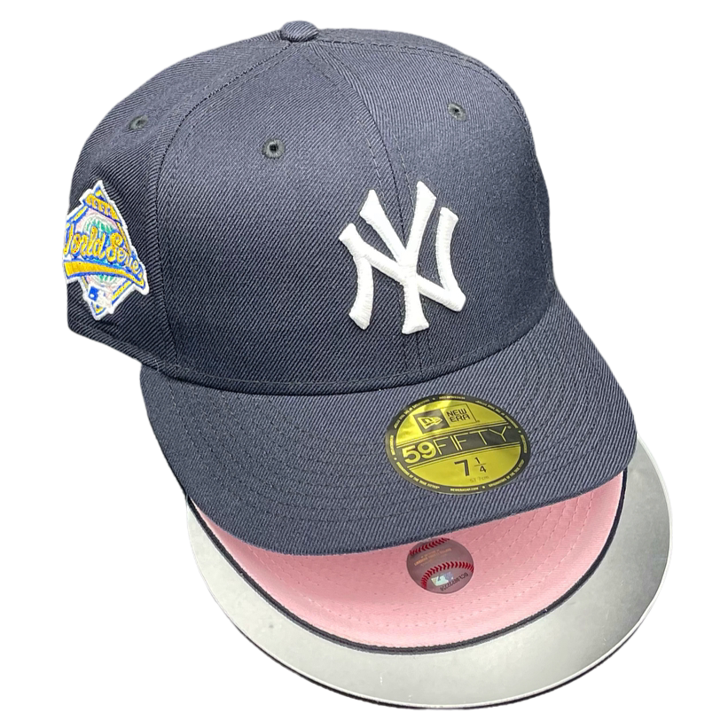 New York Yankees Navy Pink UV 1996 WS "Pink Patch"