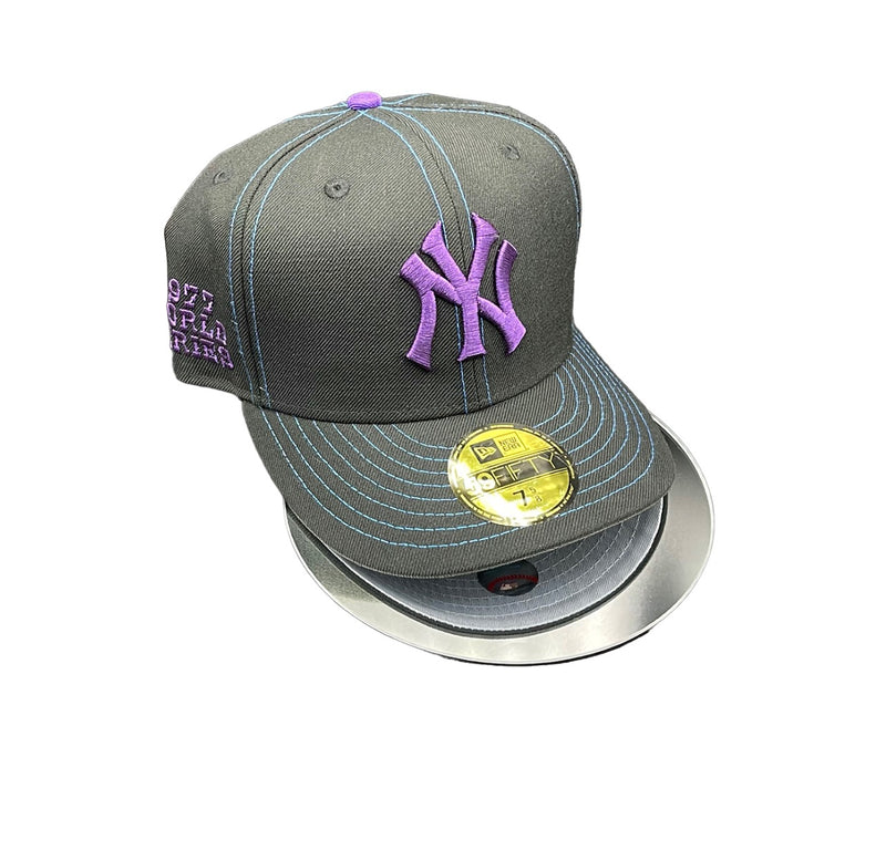 NY. YANKEES BLACK + PURPLE GREY UV