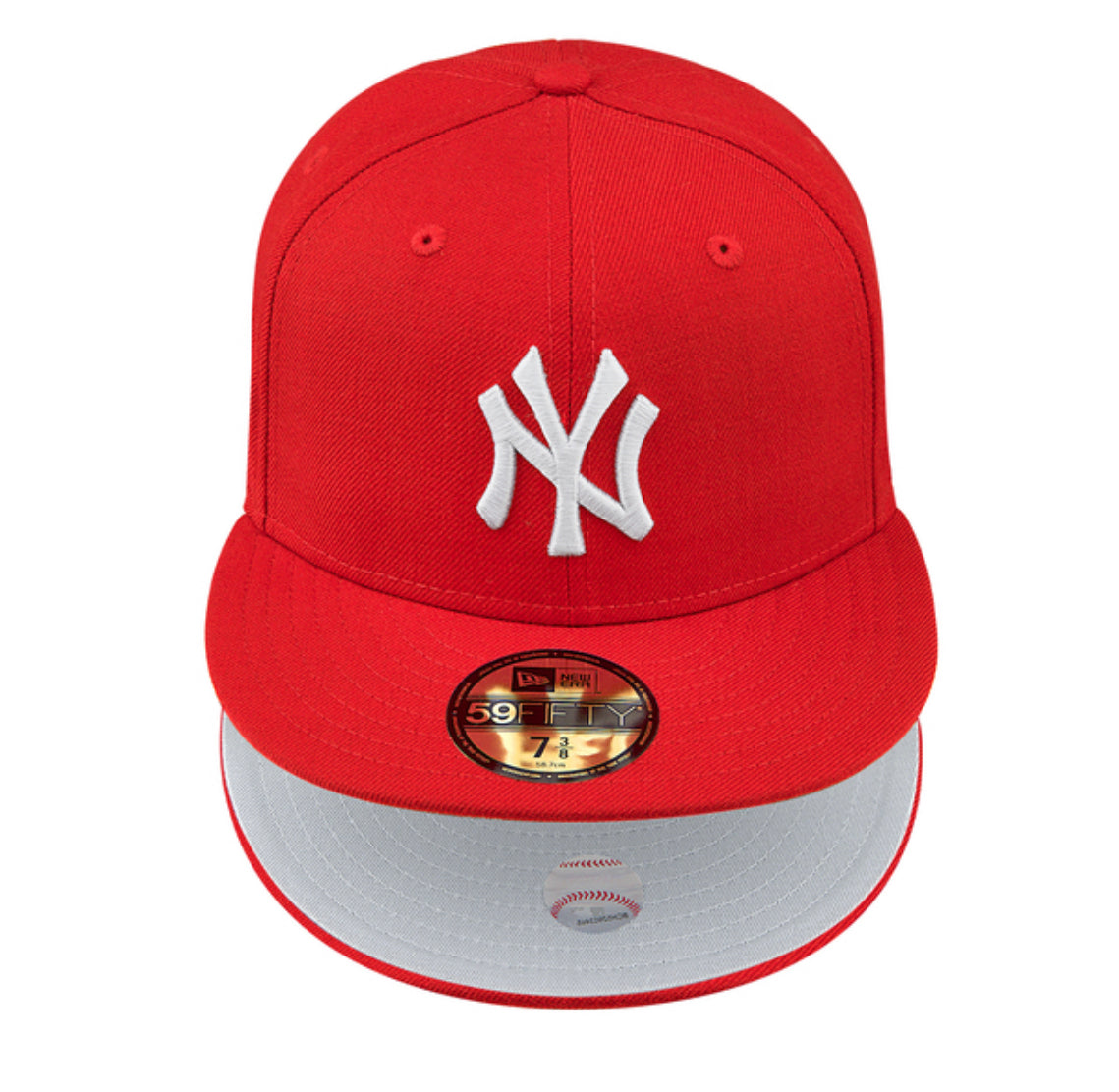New York Yankees Red Flat Back 1999 World Series Grey UV