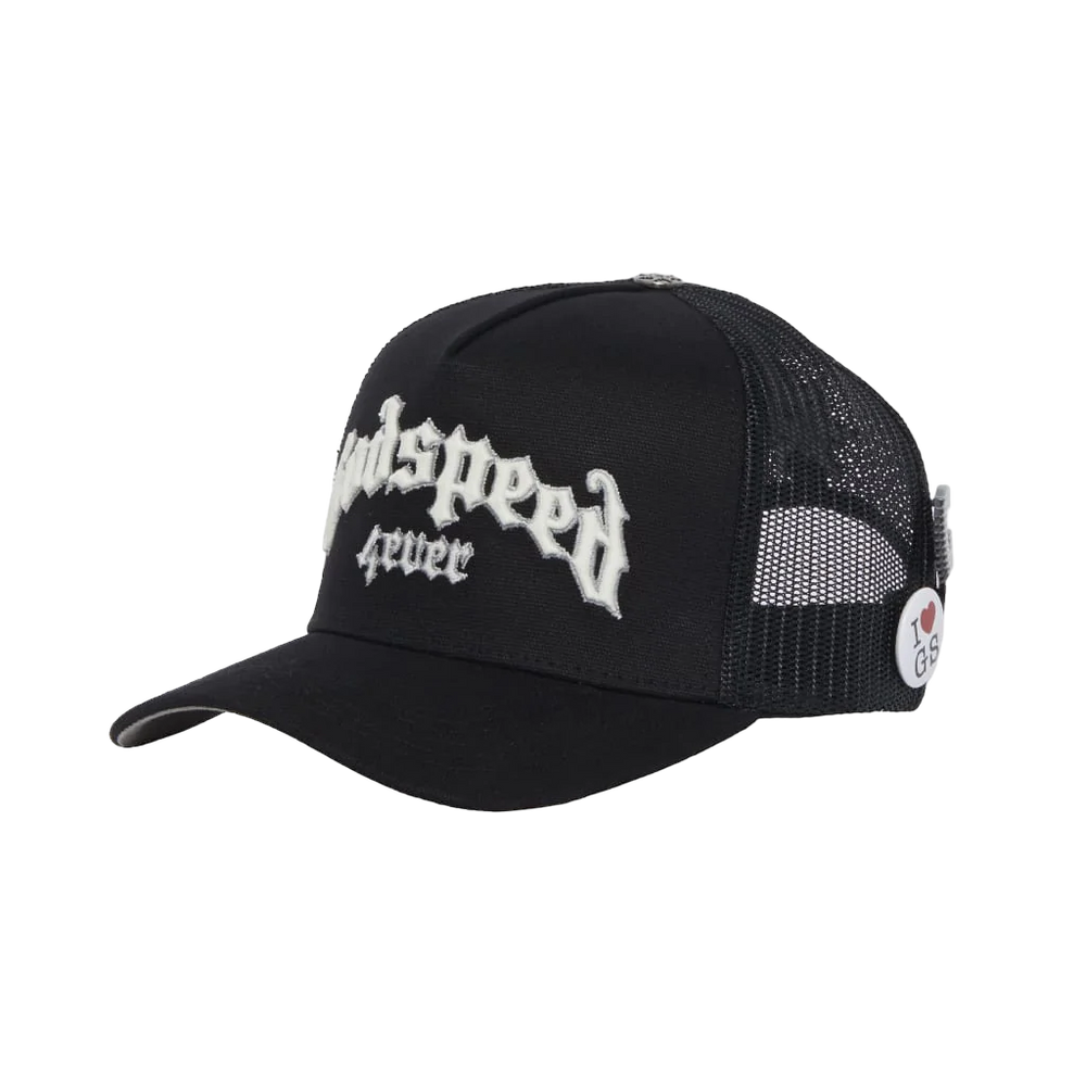 GODSPEED 4EVER BLACK TRUCKER HAT – CAP USA NYC