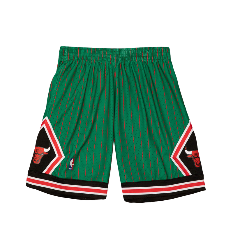 Chicago Bulls Green Striped Shorts