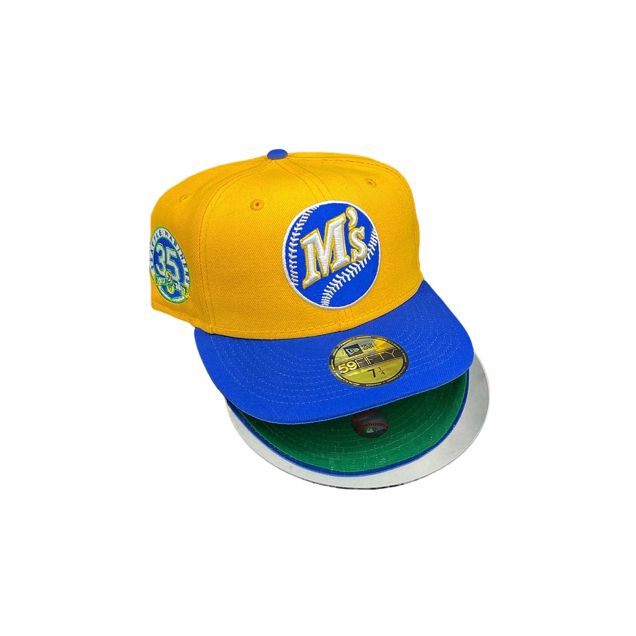 Seattle Mariners 2T A-Gold Yellow and Royal 35TH