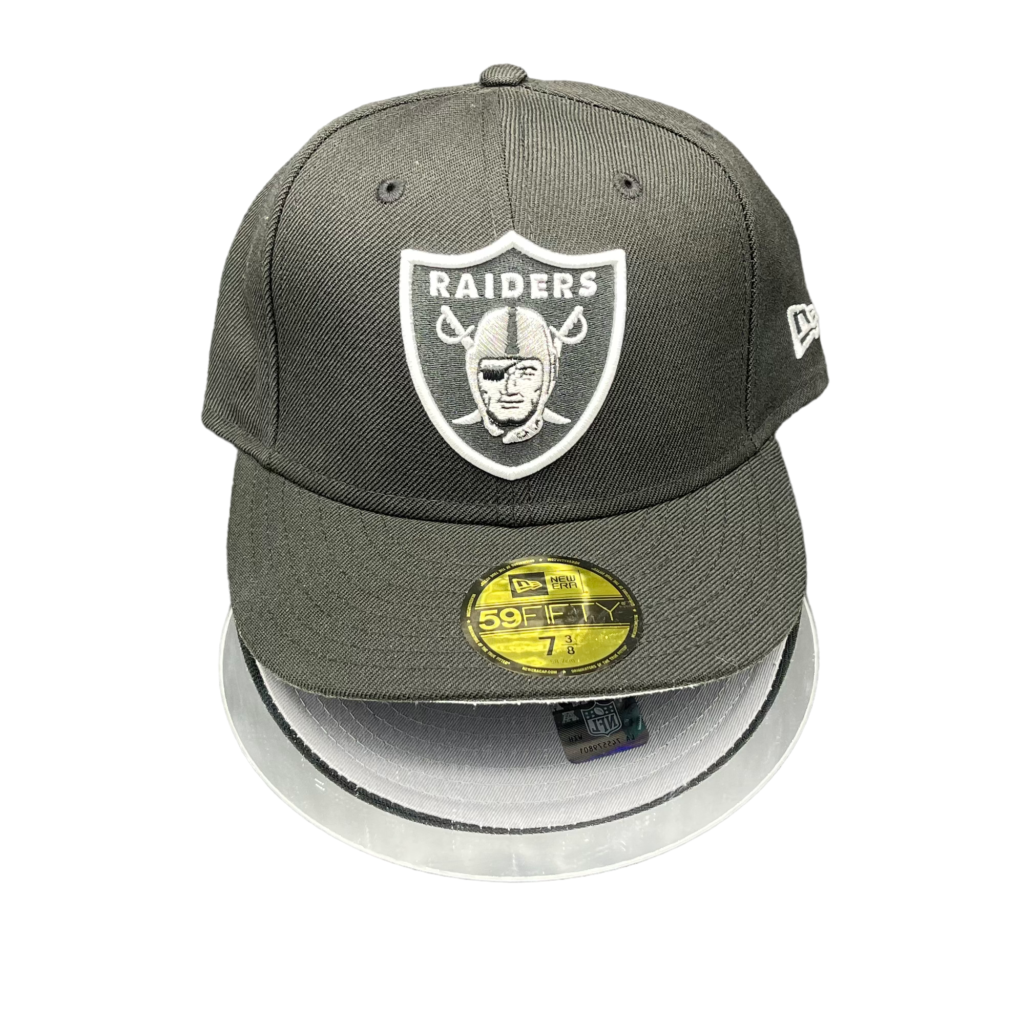 LV. RAIDERS BLACK WHITE LOGO GREY UV