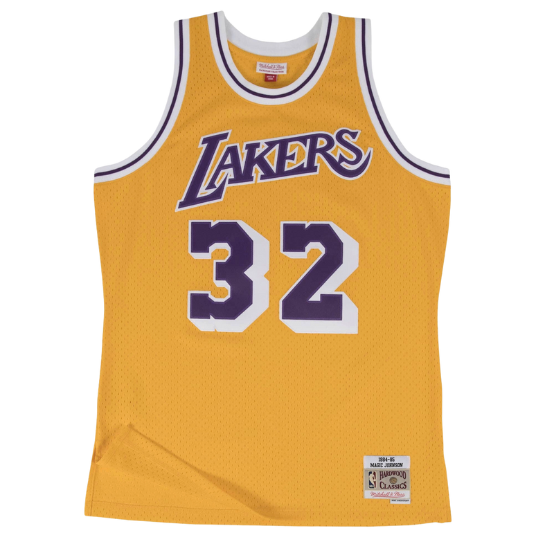 LA Lakers Home 84-85 Johnson Jersey