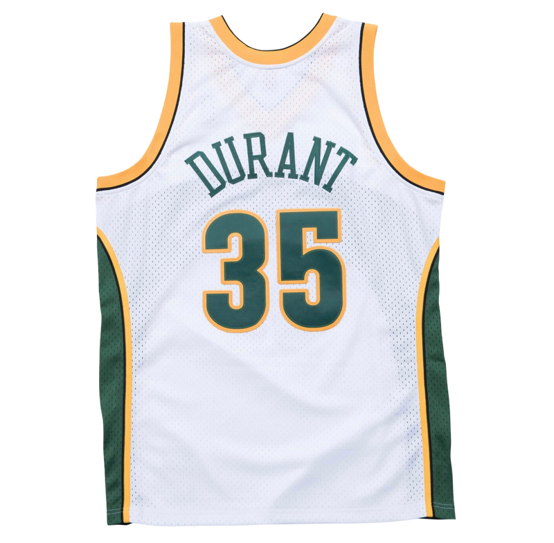 Kevin Durant Seattle Supersonics Mitchell Ness Hardwood Classics 2007 08 Swingman Jersey White