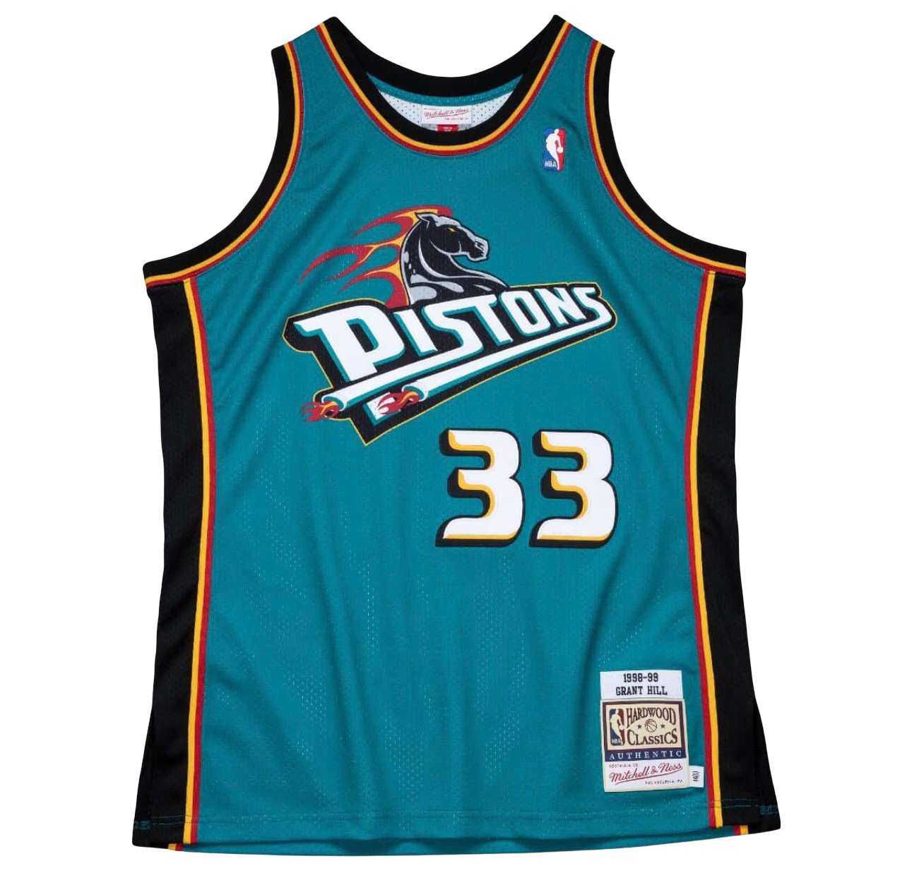 Detroit Piston 98-99 Exclusive Authentic Hill Jersey