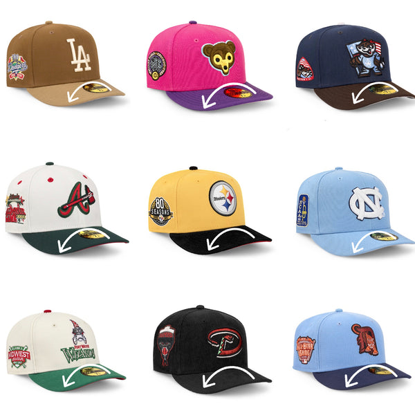 New Era Cap Curving Flat Brim Hat New Era Cap Bending Flat Brim